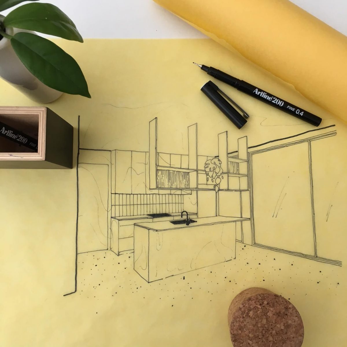 Yellow Trace Sketch