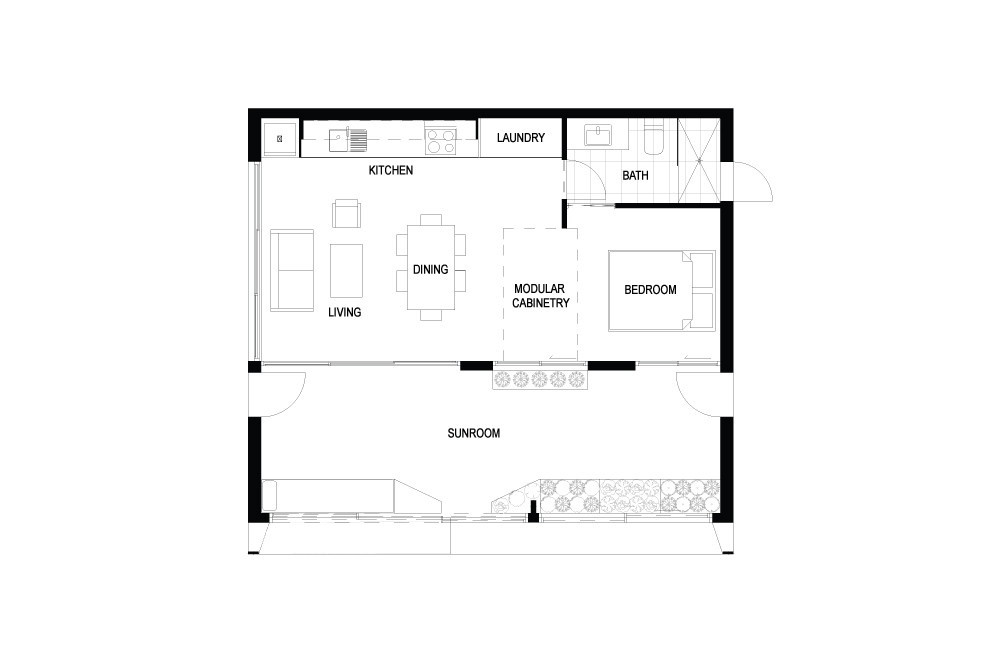 archiblox carbon positive house floor plan