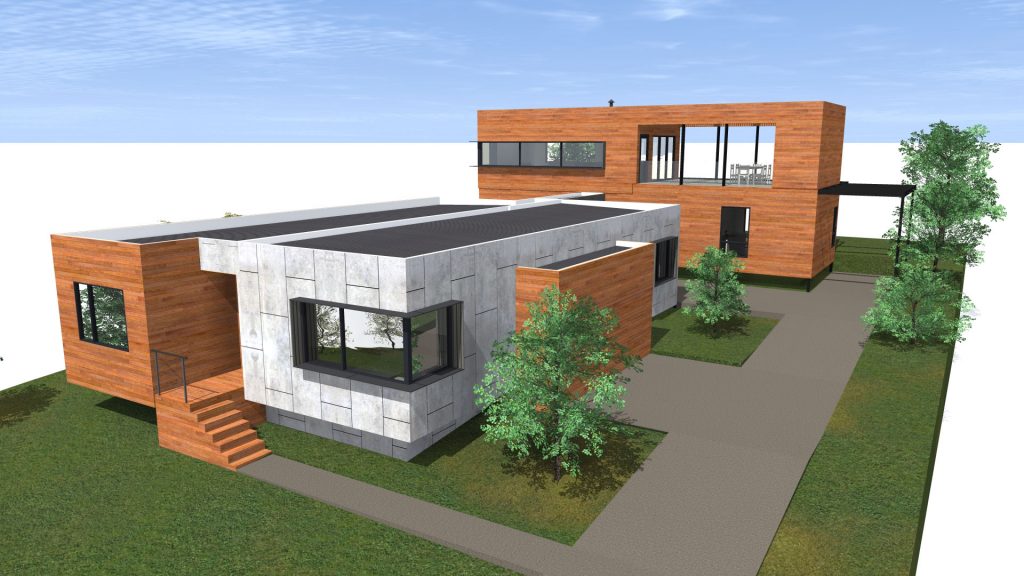 archiblox anglesea II house render side view